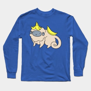 Fluffy Banana Monkey Long Sleeve T-Shirt